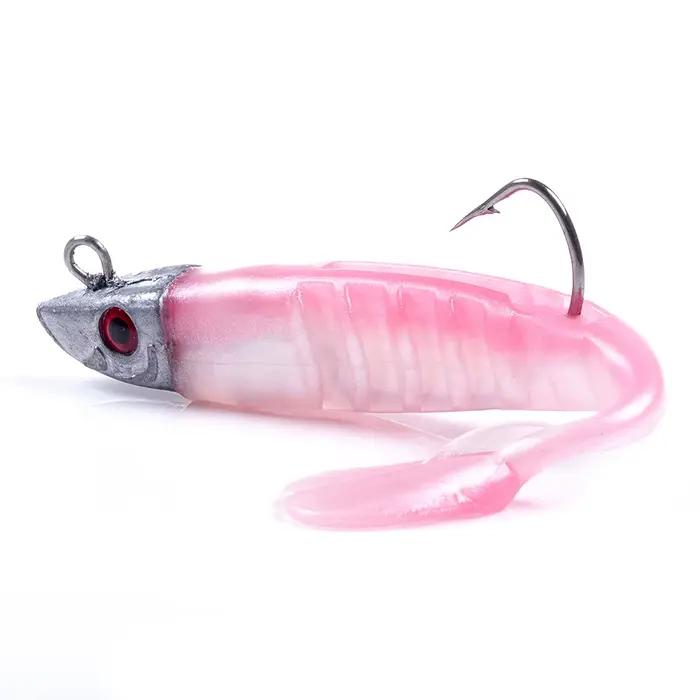 Têtes de jig HENGJIA 9cm15g 11cm25g - leurres souples silicone pour pêche mer et brochet