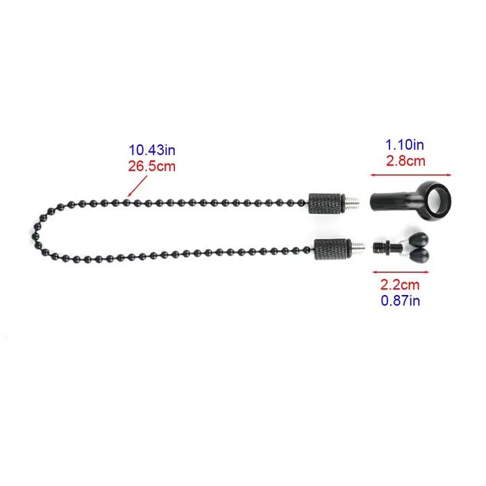 Indicateur de touche swinger pour carpe fishing avec chaîne inox et bobbins réglables