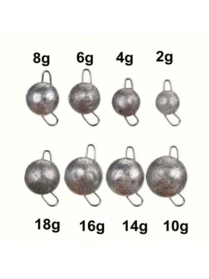 Set 10 plombs bullet jig head pour leurres souples poids 2g à 18g pêche aggravée complète