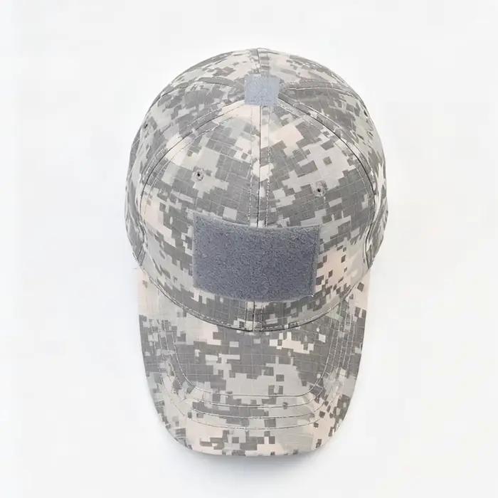 Casquette camouflage pêche tactique unisexe - Chasse camping réglable magic tape quotidien