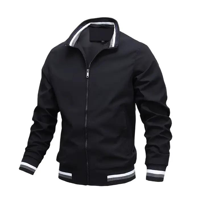 Veste bomber homme pêche imperméable coupe-vent col montant sport outdoor automne hiver