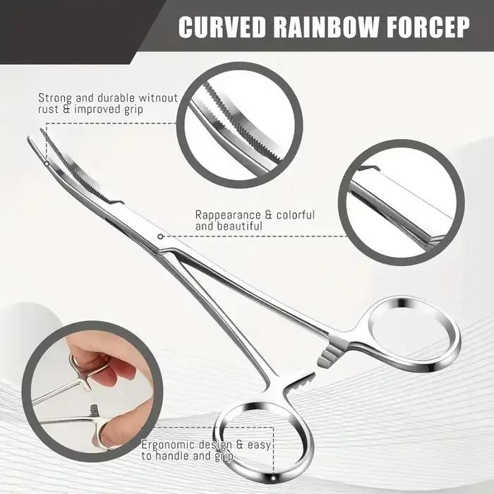 Fishing Products Accessories F04 Stainless Steel Hook Remover Curved Tip Pliers 