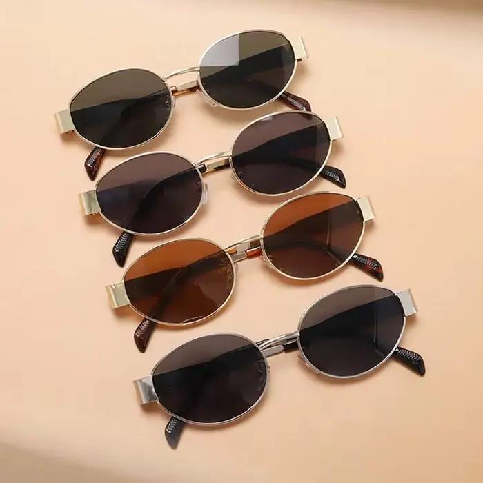 Kit 4 lunettes ovales métalliques pour pêche - Accessoires plage petits formats pratiques