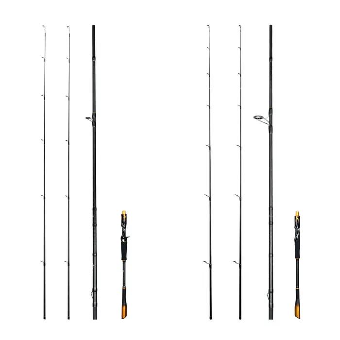 Canne spinning casting BIUTIFU 2 brins 1.8-2.7m carbone T1000 pour leurres 7-80g brochet et perche