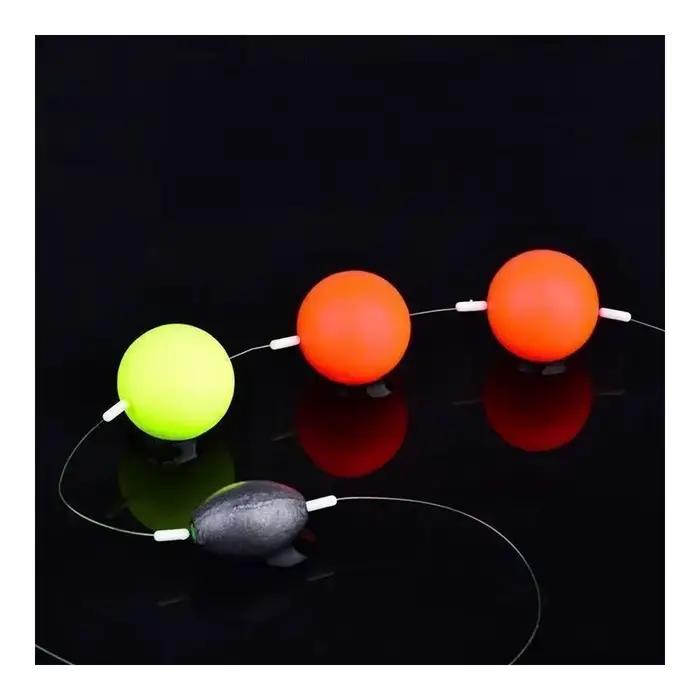Flotteurs boules EPS #1-#10 couleurs vives avec billes modifiées attractives pour équipement pêche