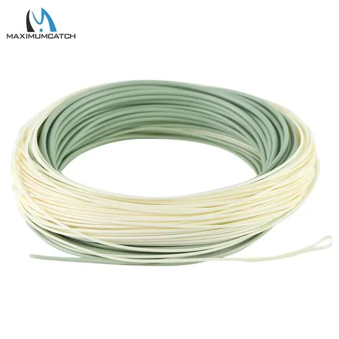 Ligne de pêche à la mouche salée Weight Forward 6-10wt 100FT avec doubles boucles soudées