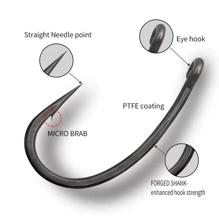 Montage carp fishing Ronnie Rigs prêt à pêcher avec hameçon courbe PTFE et micro ring pour carpe