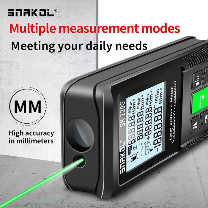 Télémètre laser Snakol 40M à 120M laser vert/rouge - Visibilité optimale pour pêche en toutes conditions