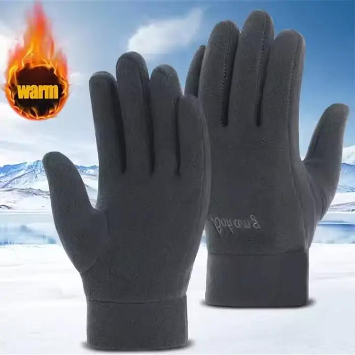 Gants pêche hiver épais polaire homme femme pour pêche glaciaire et conditions extrêmes