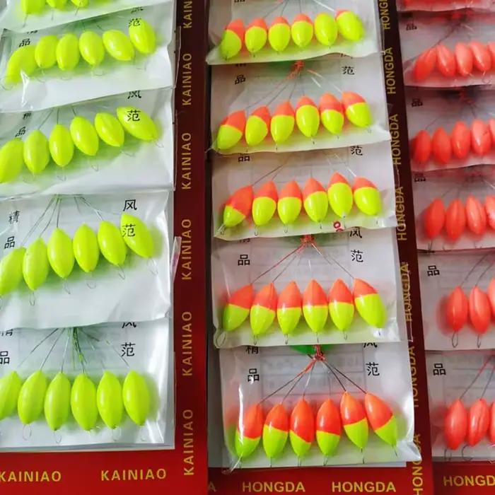120 perles flotteurs ovale sept étoiles pour la pêche à la carpe, kit de montage avec