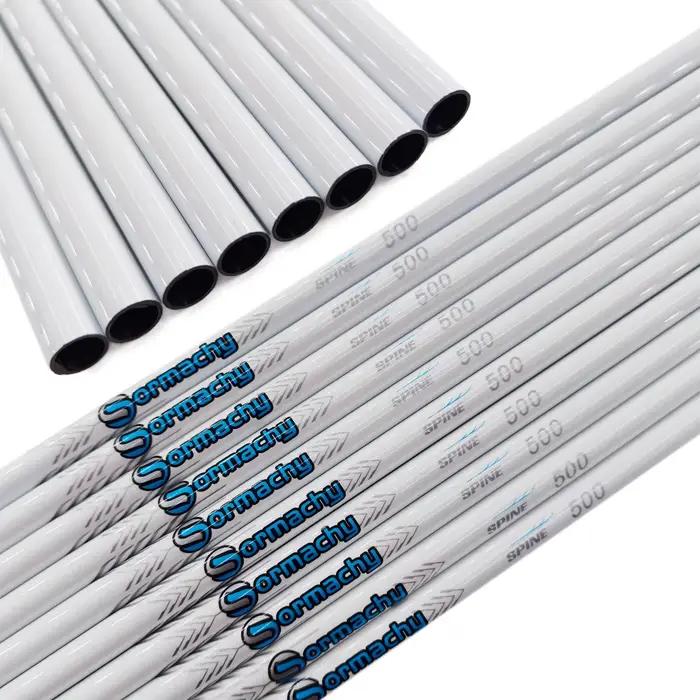 12 fûts carbone pur Pandarus Champion ID6.2mm spine 300-800 kit DIY pêche à l'arc avec tube