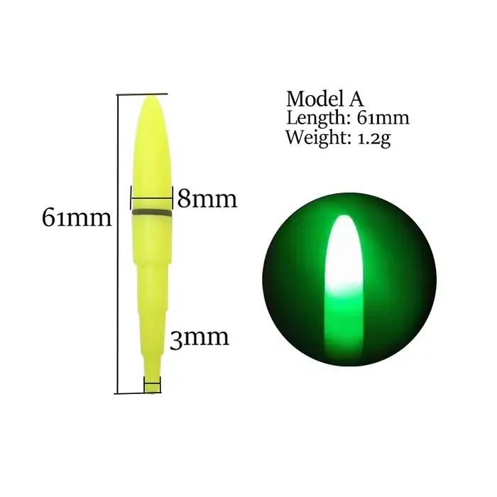 6 Lightsticks lumineux pour pêche de nuit avec 6 piles CR425 - Accessoires pêche mer et océan
