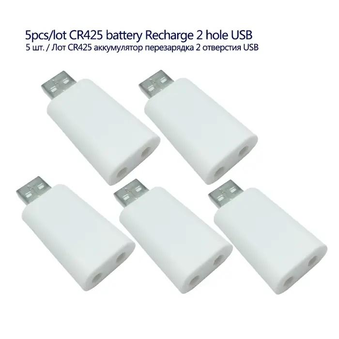 Lot de 5 flotteurs de pêche lumineux rechargeables USB CR425, pour bouée électrique LED, choix 1