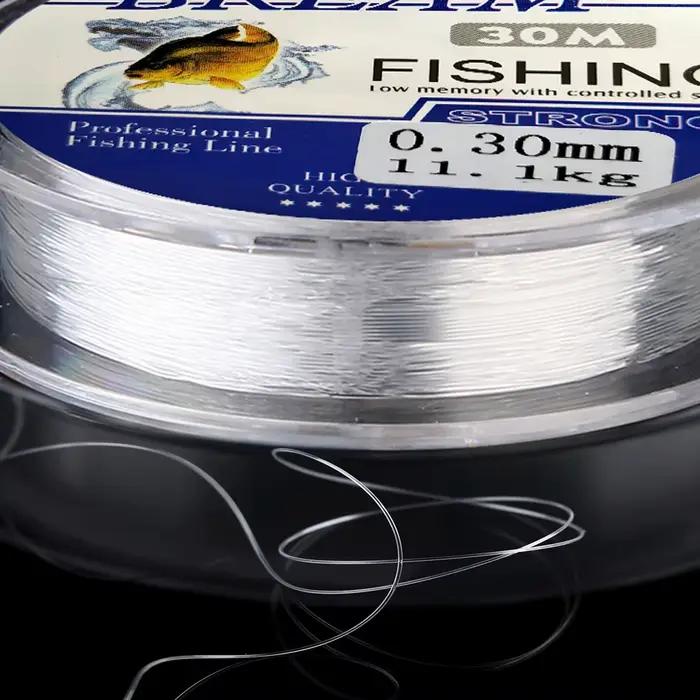 Ligne brème 30M monofilament super résistante japon 0.08-0.30mm pour pêche en mer et carpe