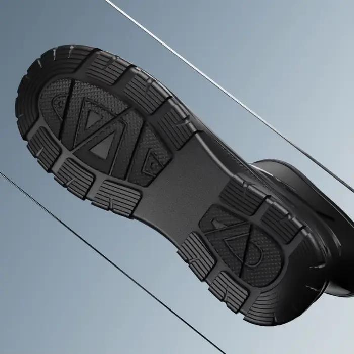 Bottes de pluie universelles quatre saisons style britannique pour homme robustes et imperméables à porter toute lannée pour les activités extérieures et les promenades en forêt