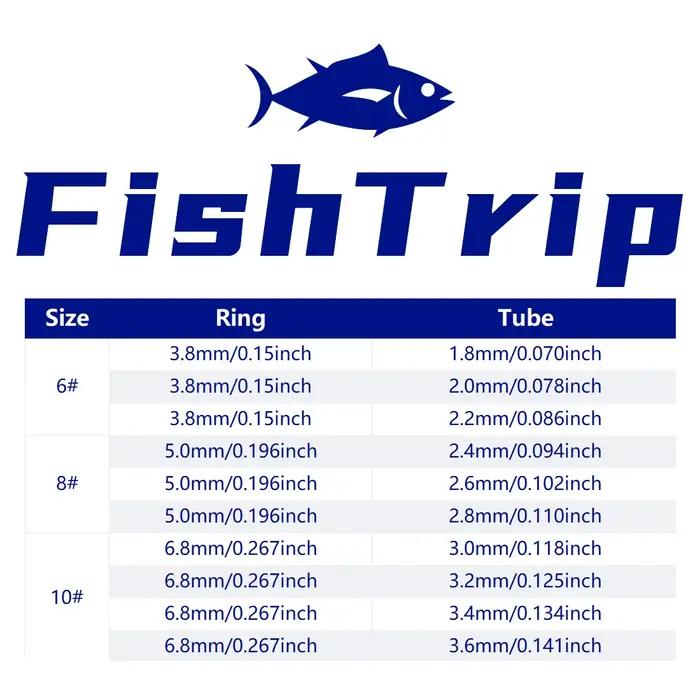 Kit réparation anneaux FishTrip 3 à 80 pièces pour cannes spinning et casting