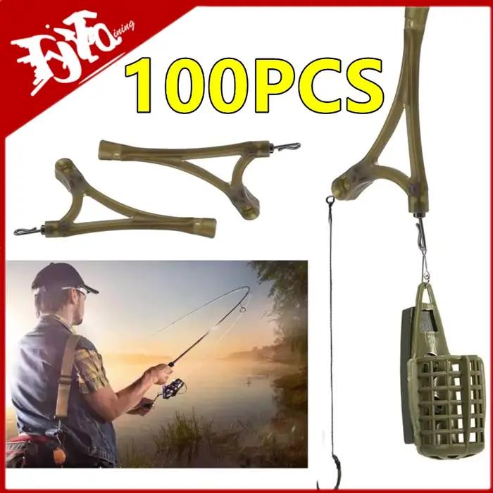 Système anti-emmêlement pour cage feeder carp - 100/50/30/10 pièces accessoires pêche rigs