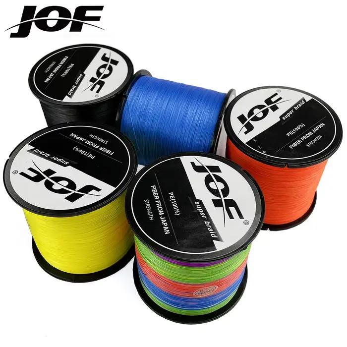 Ligne de pêche carpe JOF 8 brins 500 m multifilament PE résistante 10-120LB pour pêche sportive