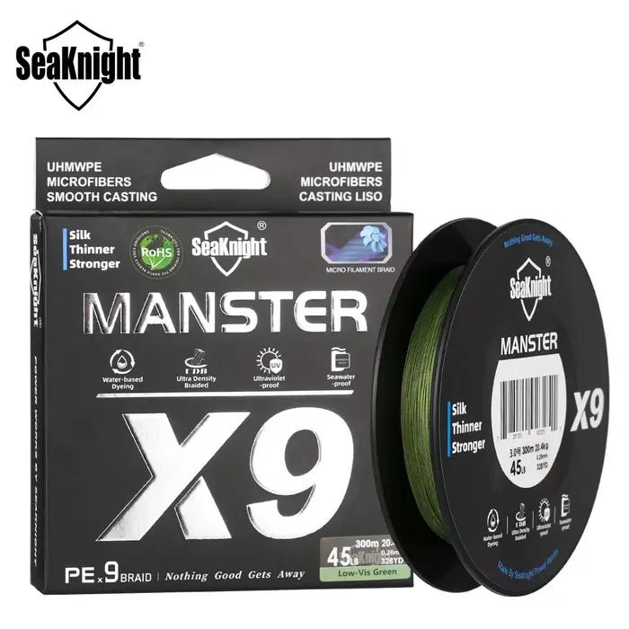 Ligne de pêche mer SeaKnight X9 500m résistante et fine, 9 brins teinture aqueuse pour pêche sportive