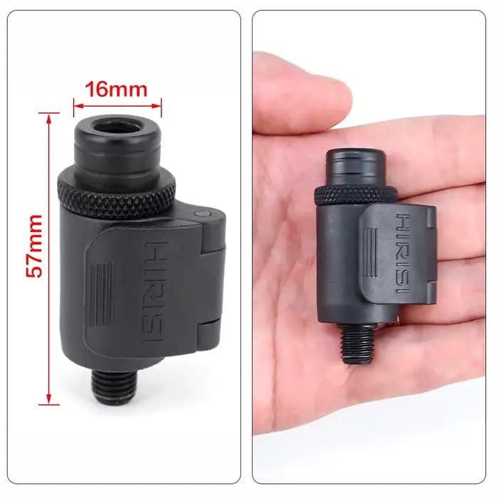 Connecteur rapide aluminium Hirisi AQ211 pour alarmes pêche - Accessoire pod et bank sticks