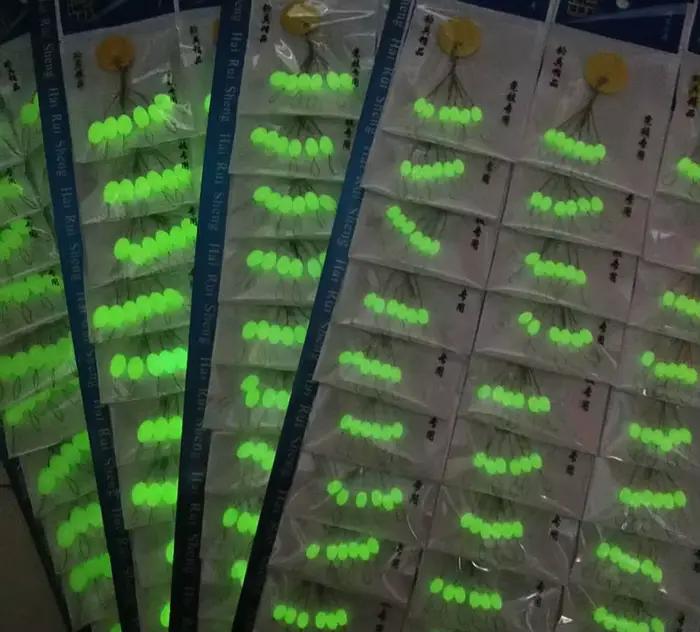 30 pièces flotteurs luminescents ovale mini pêche espace haricots J303, fixation facile comme un stop float