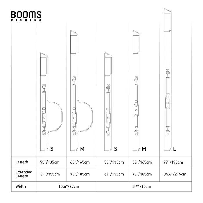 Housse de canne à pêche pliable Booms Fishing PB4 monocouche en nylon pour cannes et moulinets multiples occasions pêche淡水区段，请告诉我这段HTML内容描述的是什么产品？