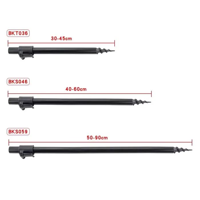 Support de cannes à carpe Hirisi en aluminium 2 pièces, banksticks et rod pod pour pêche sur berge