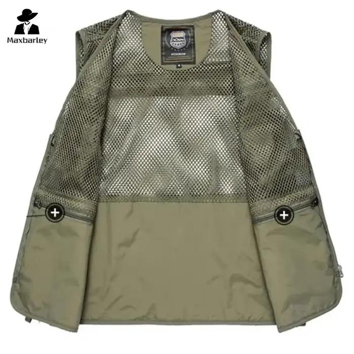 Veste cargo pêche chasse 16 poches 6XL imperméable séchage rapide randonnée escalade