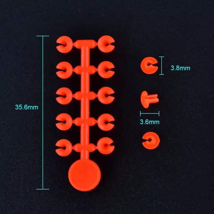 10 perles d'arrêt floss cap pour boilies carp fishing - arrêt de bouillette pêche carpe AH170