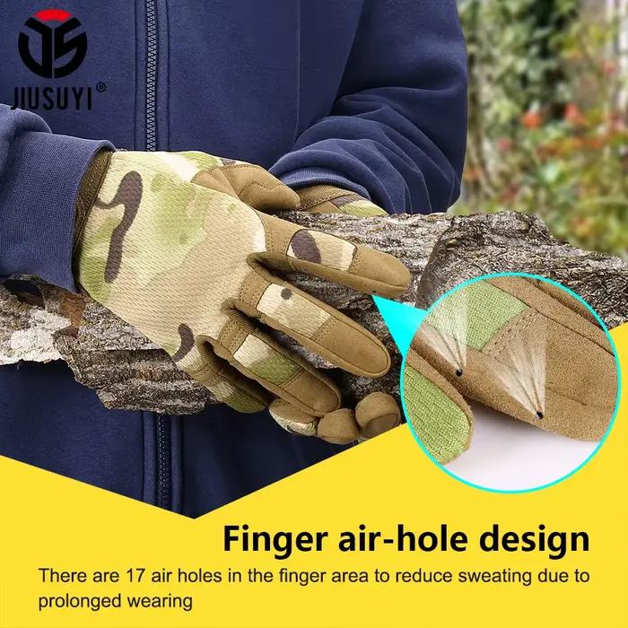 Gants tactiques outdoor unisexe avec écran tactile pour pêche, chasse, cyclisme, camping et randonnée, résistants et antidérapants