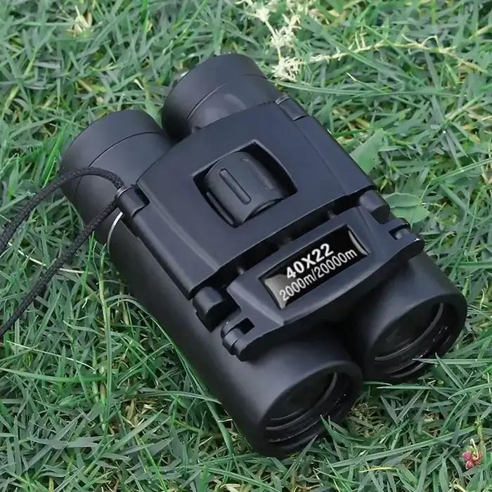Jumelles compactes 40x22 HD BAK4 FMC pliables pour observation pêche, portée 2000m outdoor