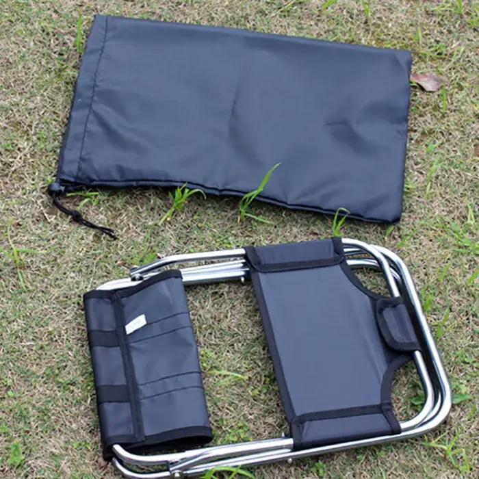 Tabouret pliant de pêche en alliage d'aluminium et toile Oxford pour camping randonnée