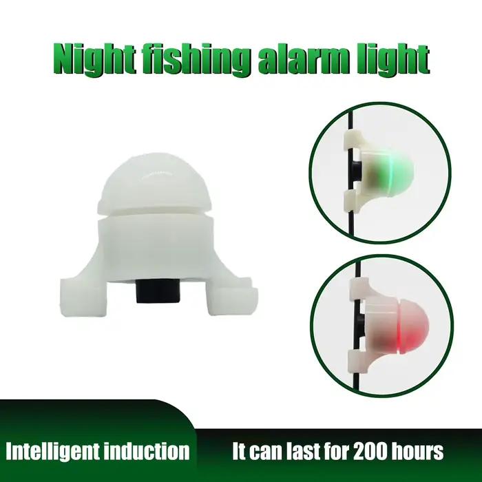 Alarme LED automatique pour canne pêche nuit - détection induction mini clip avec batterie