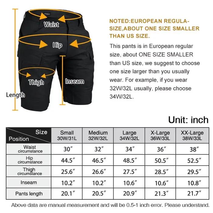 Short tactique pêche IDOGEAR homme séchage rapide multi-poches stretch randonnée vélo été