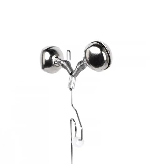 Clochette d'alarme en acier inoxydable pour pêche - indicateur de touche durable pour matériel de pêche
