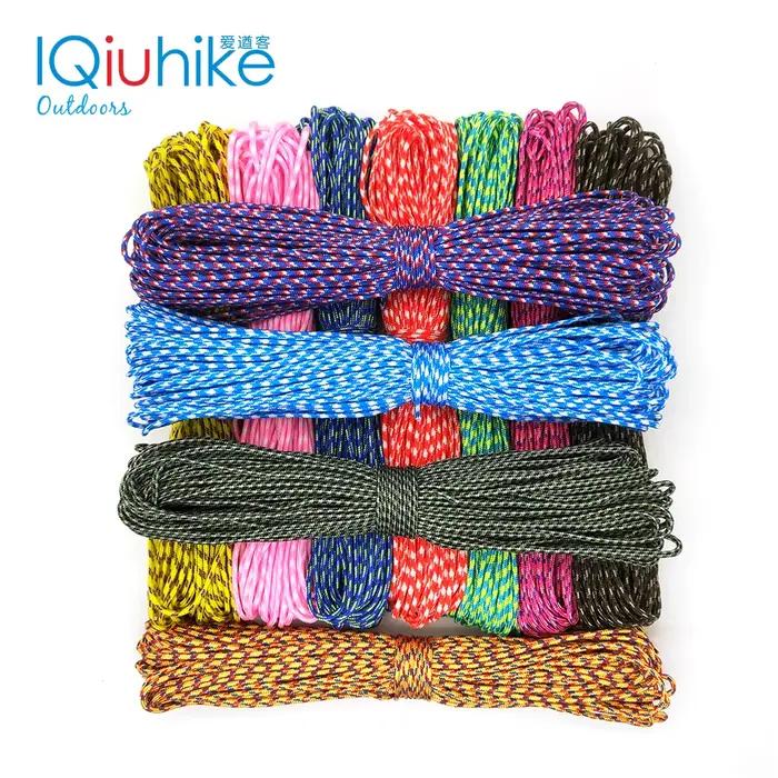 Paracord 100 couleurs 31 mètres - Corde parachute pour pêche, camping et survie