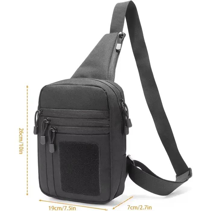 Sac bandoulière étanche chasse pêche holster pistolet dissimulé multifonction porté poitrine crossbody