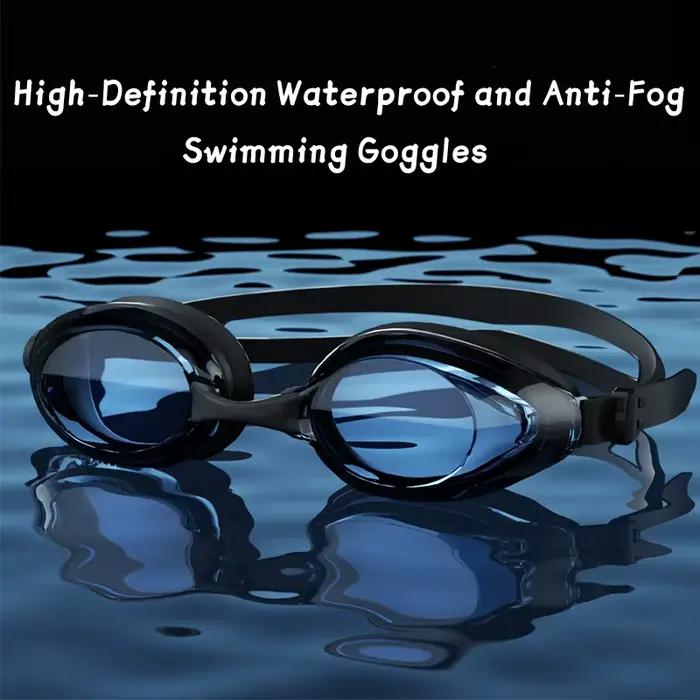 Lunettes de natation adultes vision HD étanches anti-buée unisexes stylées et confortables
