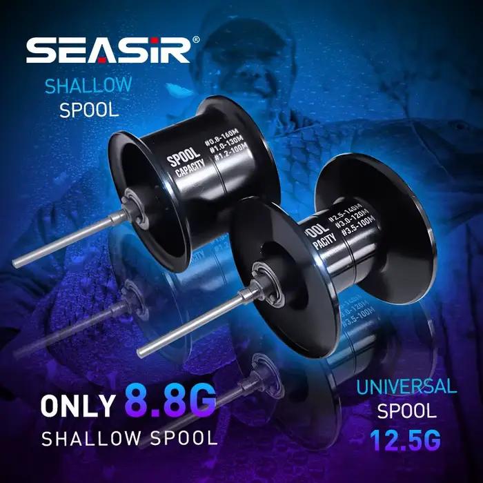 Moulinet baitcasting SEASIR Cast-X BFS 7.3:1 pour pêche micro en eau douce et mer