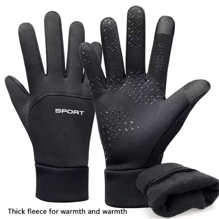 Gants automne hiver touchscreen homme femme chauds polaire sports outdoor windproof cold proof vélo