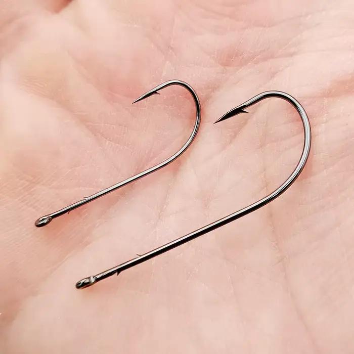 10 hameçons Texas Rig Mr JigginG tige droite - Pour leurres souples et montage texas rig
