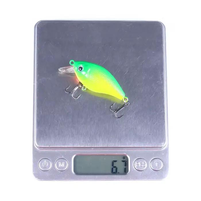 Lot de 5 leurres crankbait pêche du brochet, basse et perche, appâts artificiels 5cm 4.4g topwater