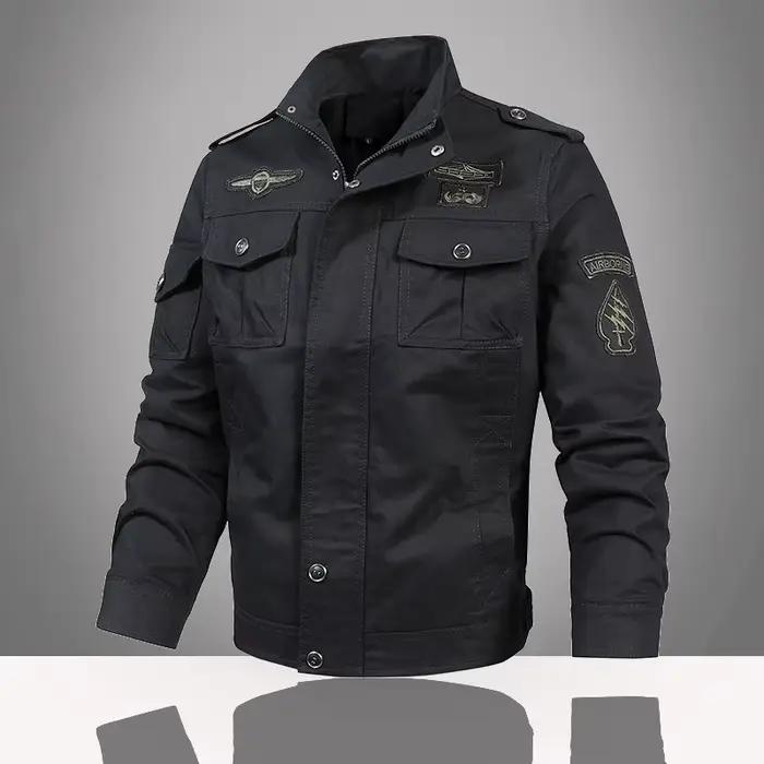 Veste militaire homme pêche cargo printemps automne grande taille armée air force pêche outdoor