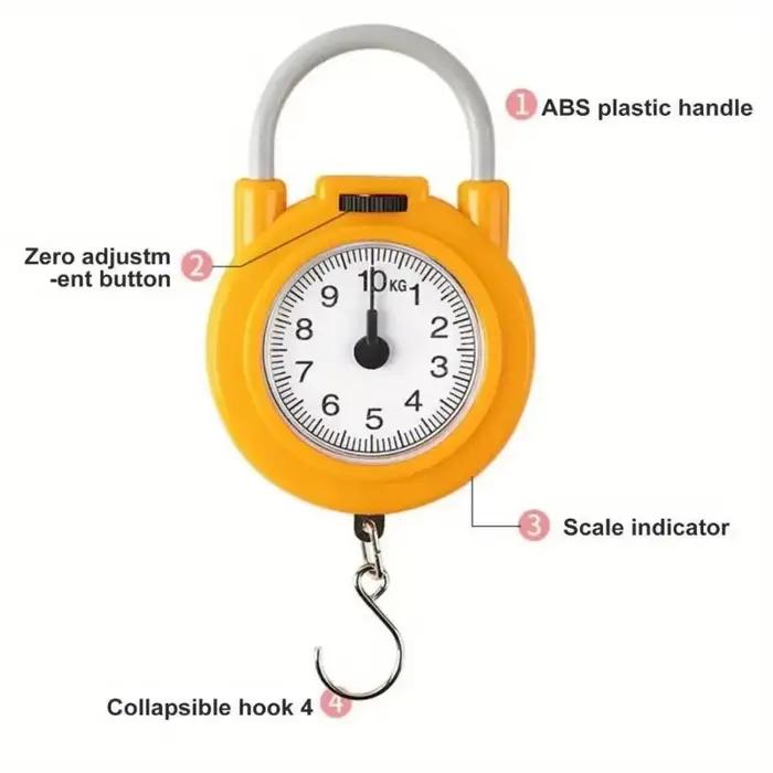 Balance mécanique portable 10kg pour pêche - Précision manuelle robuste pour peser poissons en extérieur