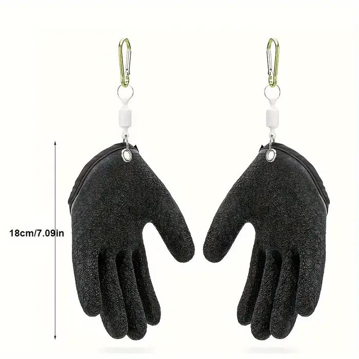 Gants pêche magnétiques anti-dérapants imperméables libération capture gants de pêche