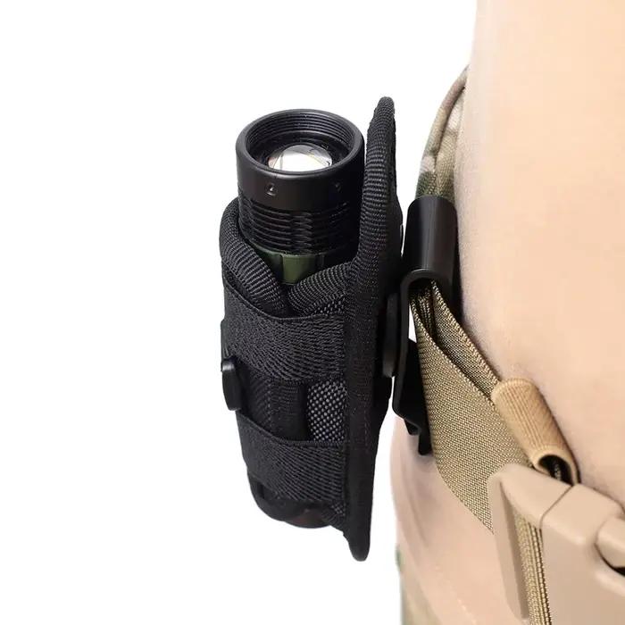 Étui rotatif 360° pour lampe torche tactique chasse pêche étui ceinture holster portable étanche