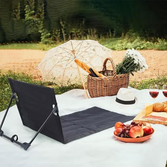 Chaise pliante pêche avec dossier réglable - Siège plage camping confortable pour pêcheurs et loisirs extérieurs