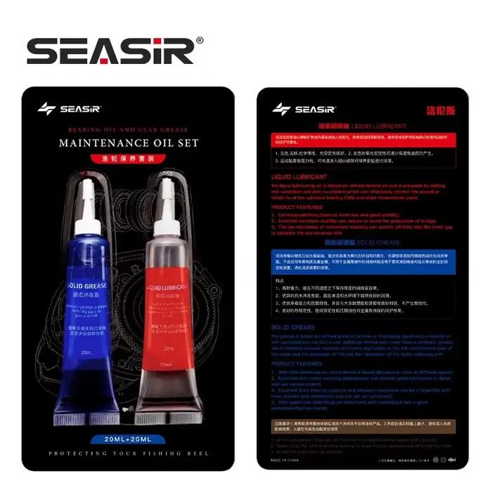 Kit entretien moulinet SEASIR - Graisse protectrice + huile lubrifiante 20ml x2 - Maintenance roulements