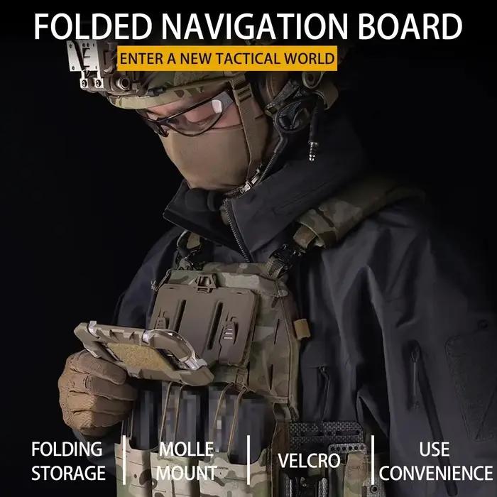 Porte-téléphone tactique MOLLE pour accès rapide à smartphone et carte de navigation pour pêche et airsoftOutdoor
