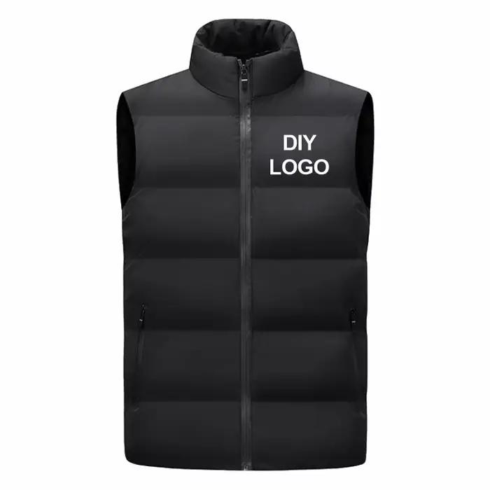Gilet personnalisable pêche hiver sans manches - Veste coupe-vent doublée logo entreprise pêcheur